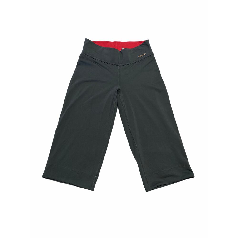 Reebok Stem Gem Rock Crop Pant - Women's sz small gray wide capri